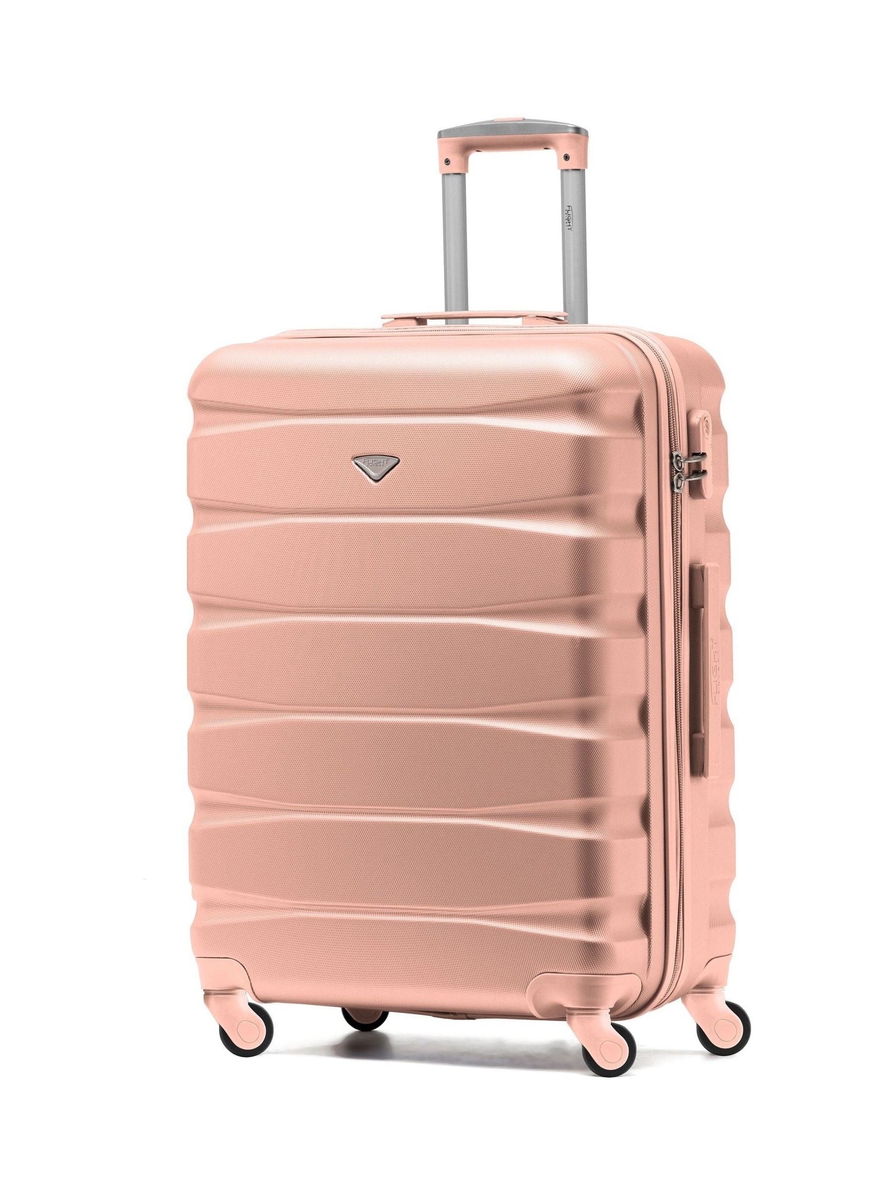 Flight Knight rose gold medium suitcase 25 inch, UK version