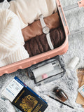 Flight Knight rose gold medium suitcase 25 inch, UK version