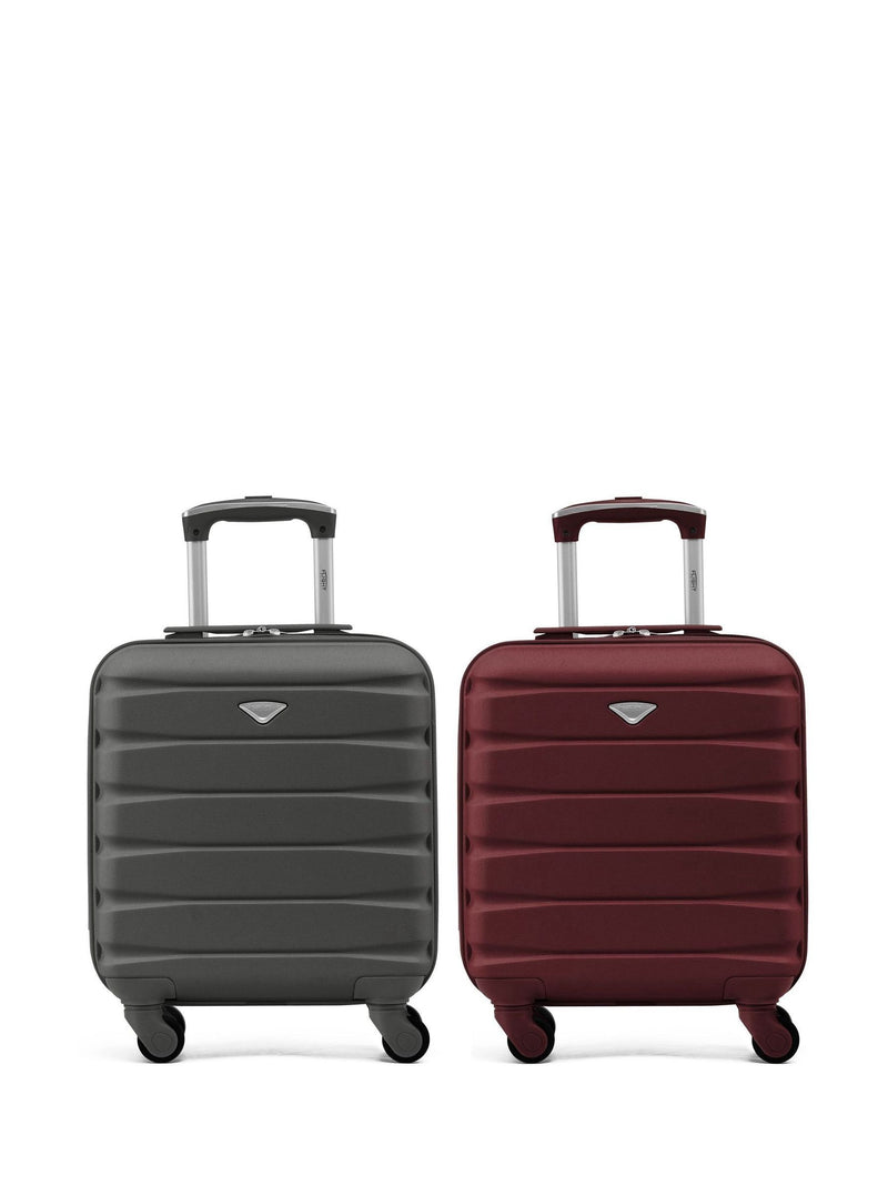 Flight Knight EasyJet Underseat Cabin Suitcase Set of 2 (Charcoal) 45x36x20cm