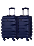 Flight Knight Charcoal EasyJet Overhead Hard Shell Cabin Suitcase Set of 2 (55x35x20cm)
