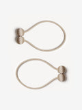 Champagne magnetic curtain tie backs set of 2 - British product