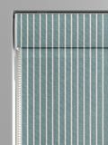 Franklin teal 100% cotton roman blind, imported from the UK