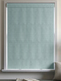 Franklin teal 100% cotton roman blind, imported from the UK