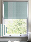 Franklin teal 100% cotton roman blind, imported from the UK