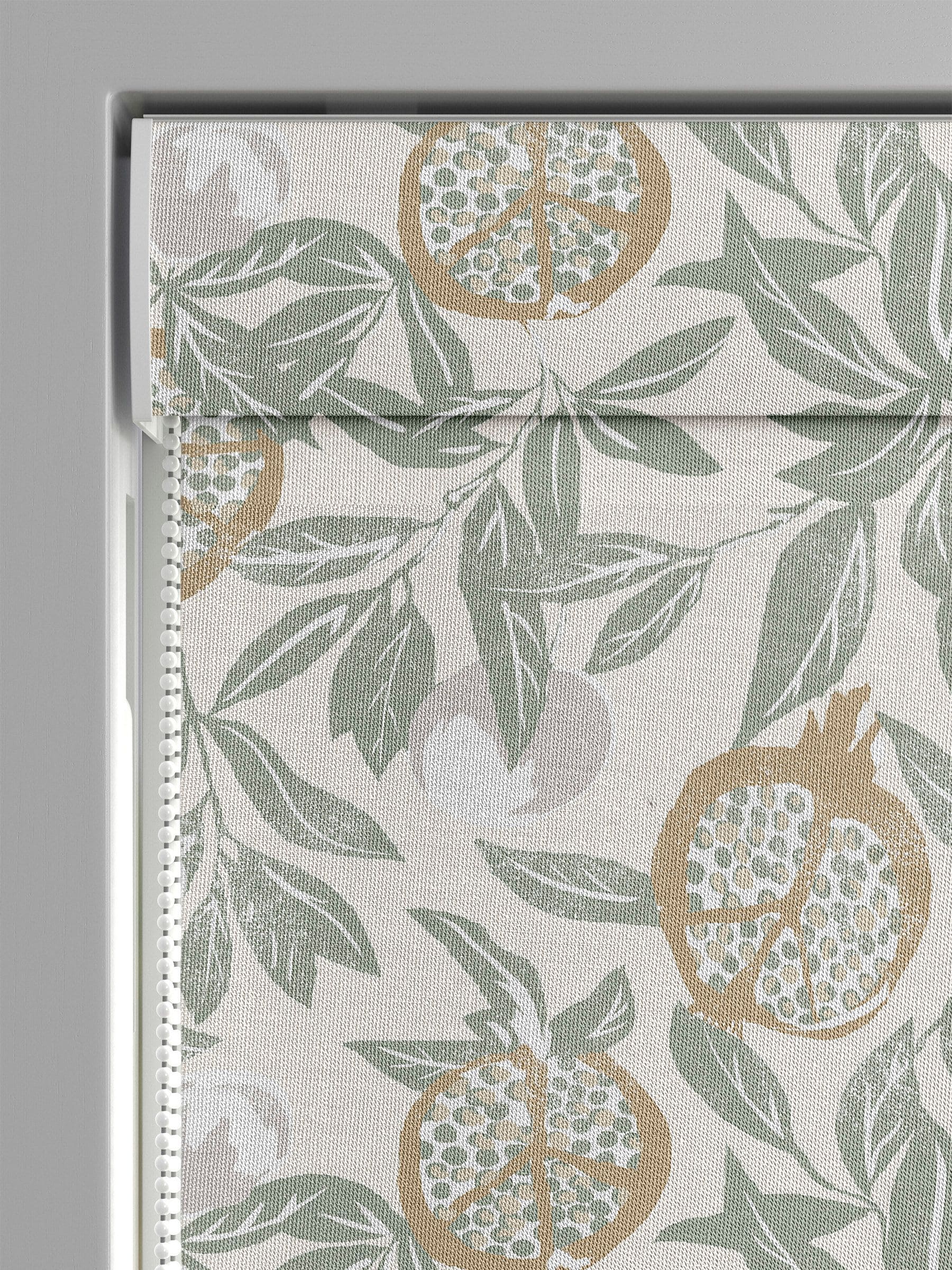 Green Halo made to measure roman blind in 100% cotton (British brand)