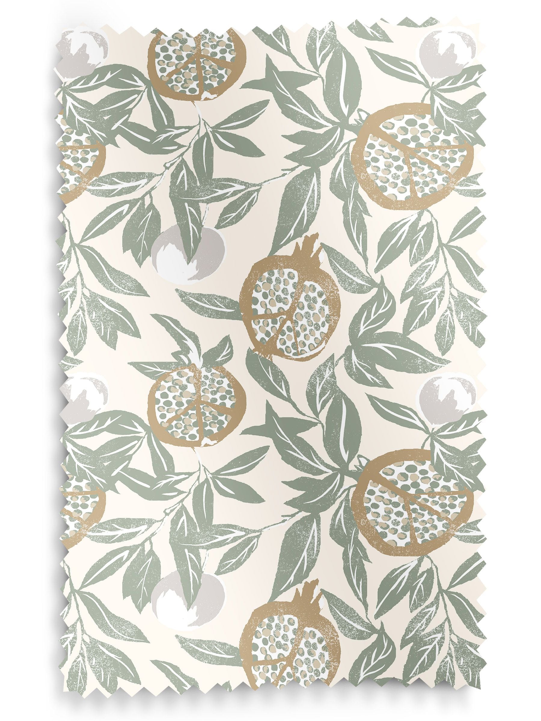 Green Halo made to measure roman blind in 100% cotton (British brand)