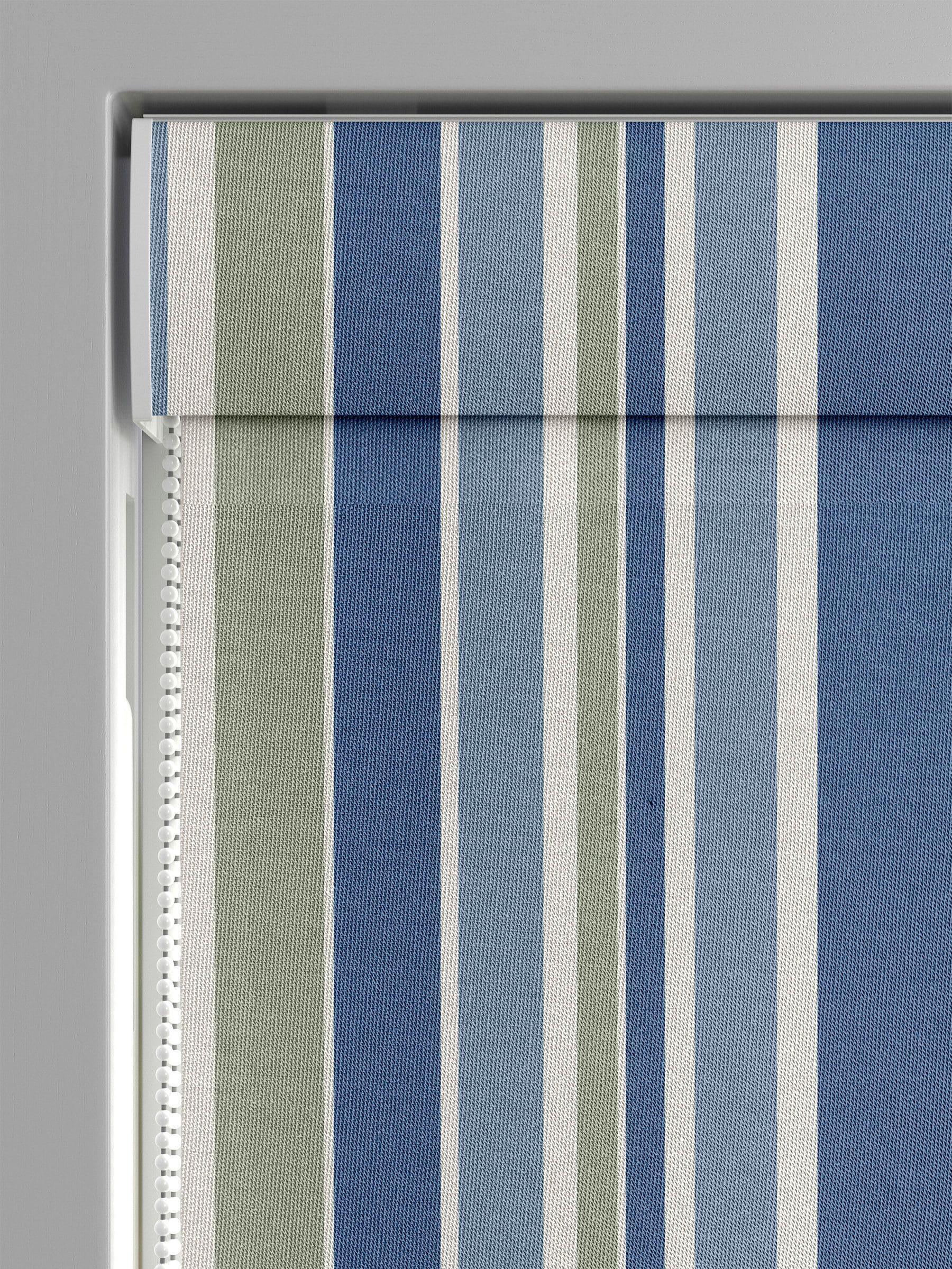 Blue Huddson Roman blind made to measure (British brand)