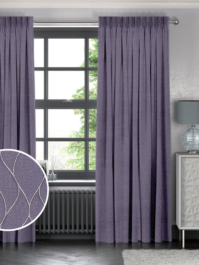 Next Iris Purple Molton Made To Measure Curtains- Buy online at McGrocer