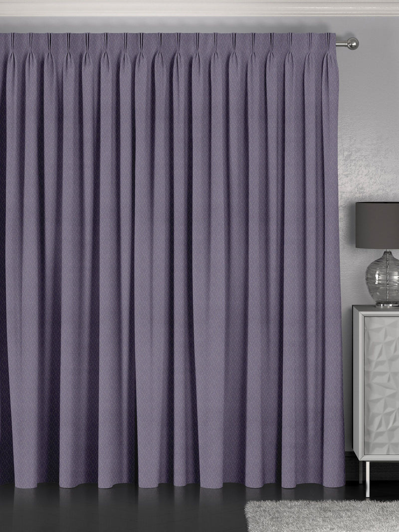 Iris Purple Molton made to measure curtains, UK version