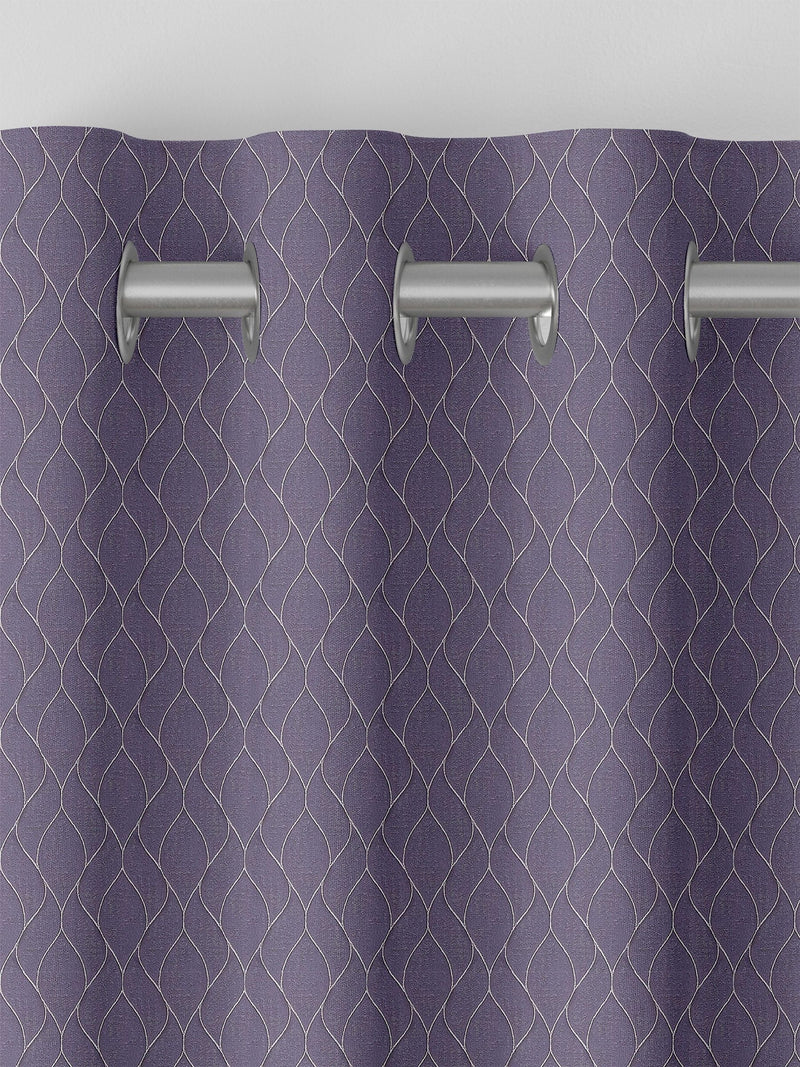 Iris Purple Molton made to measure curtains, UK version