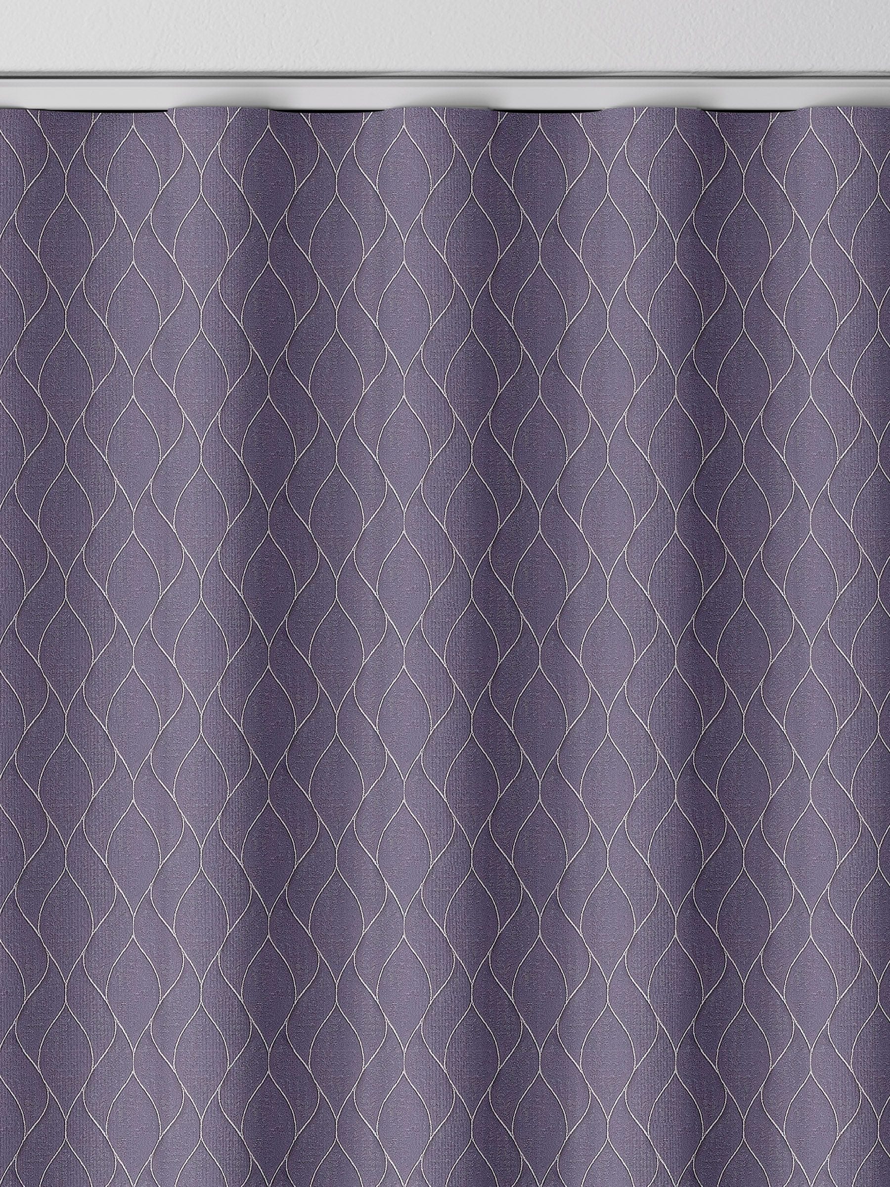 Iris Purple Molton made to measure curtains, UK version