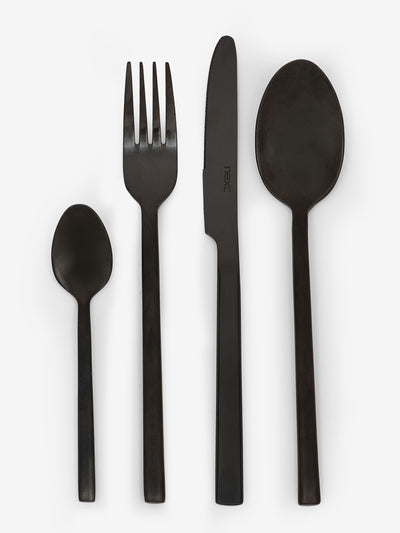 Suivant Service de couverts en acier inoxydable noir Kensington 16 pièces - Acheter en ligne chez McGrocer