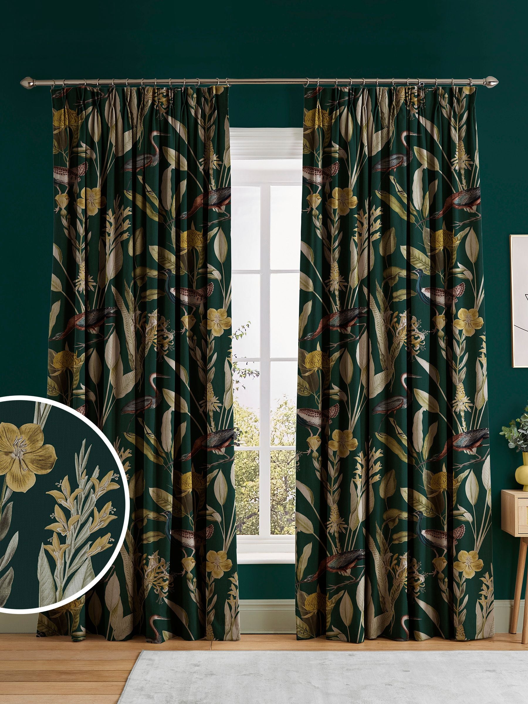 Graham & Brown Green Glasshouse made to measure curtains (British brand)