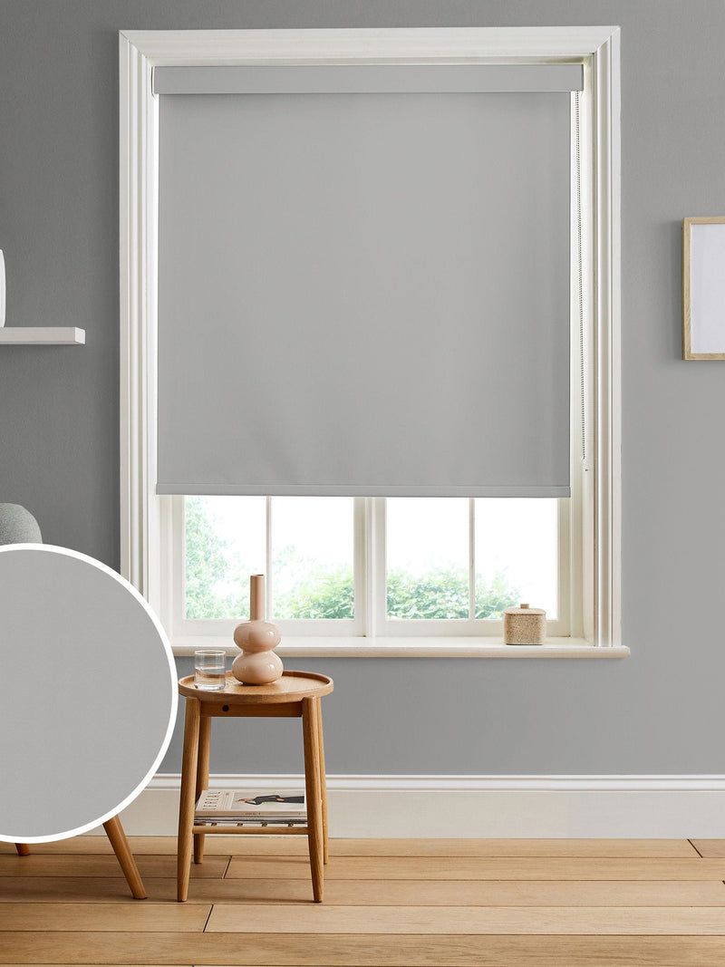 Graham & Brown roller blind mid-grey Indian shade, UK version