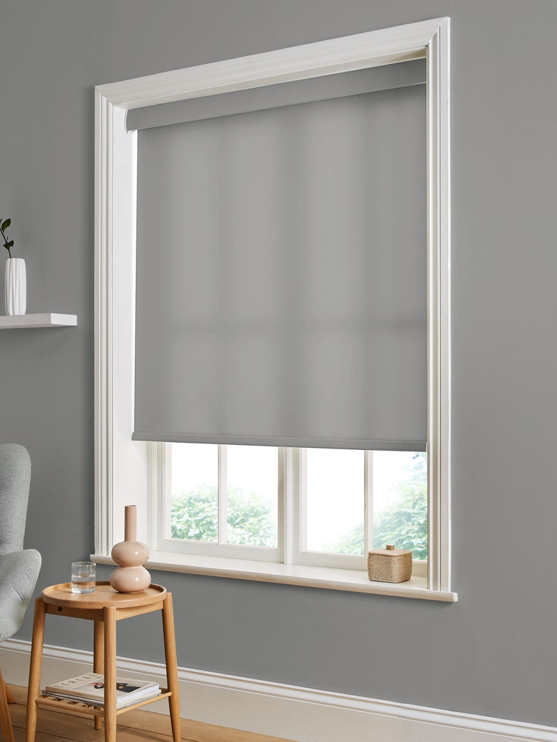 Graham & Brown roller blind mid-grey Indian shade, UK version