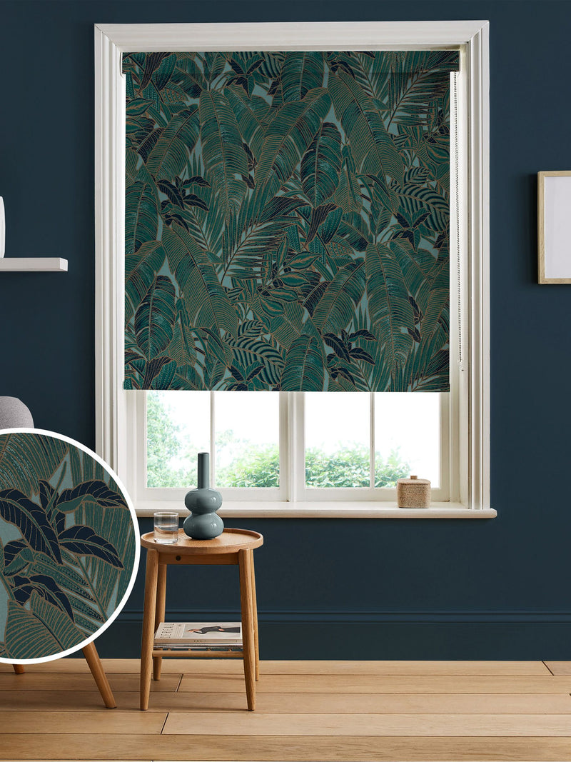 Graham & Brown Green Paradys roller blind - British product