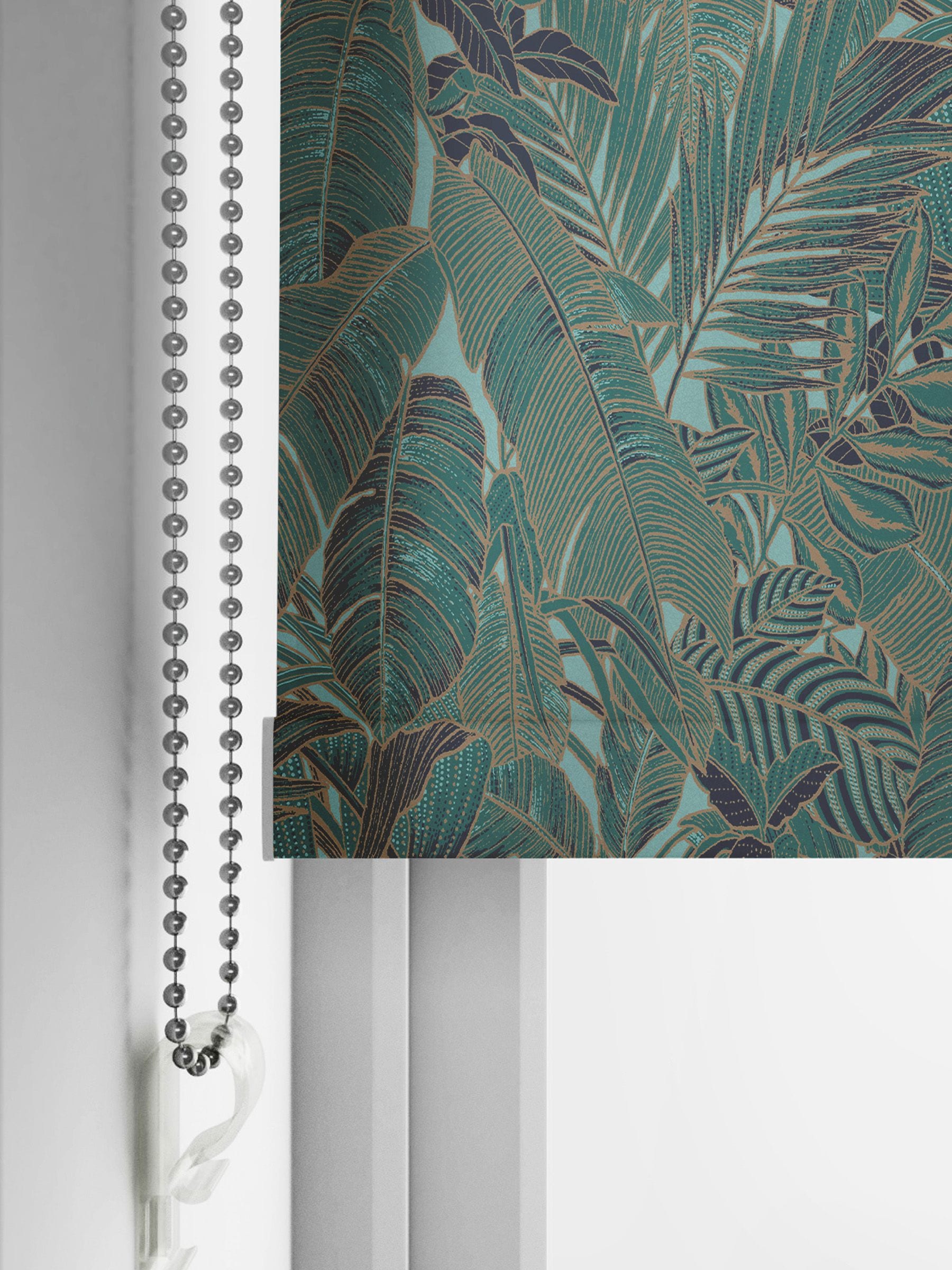 Graham & Brown Green Paradys roller blind - British product
