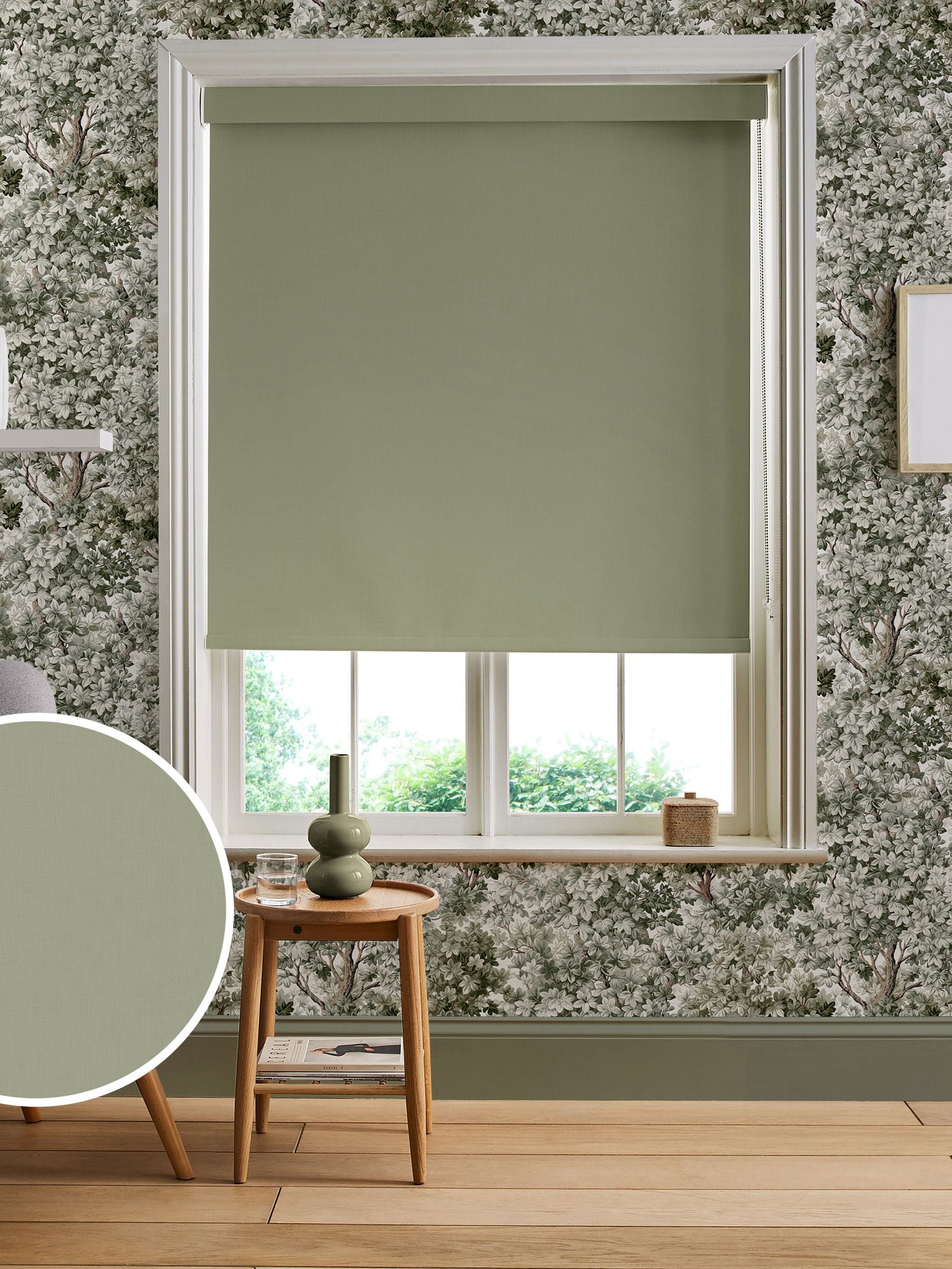 Graham & Brown sage roller blind made to measure - British product