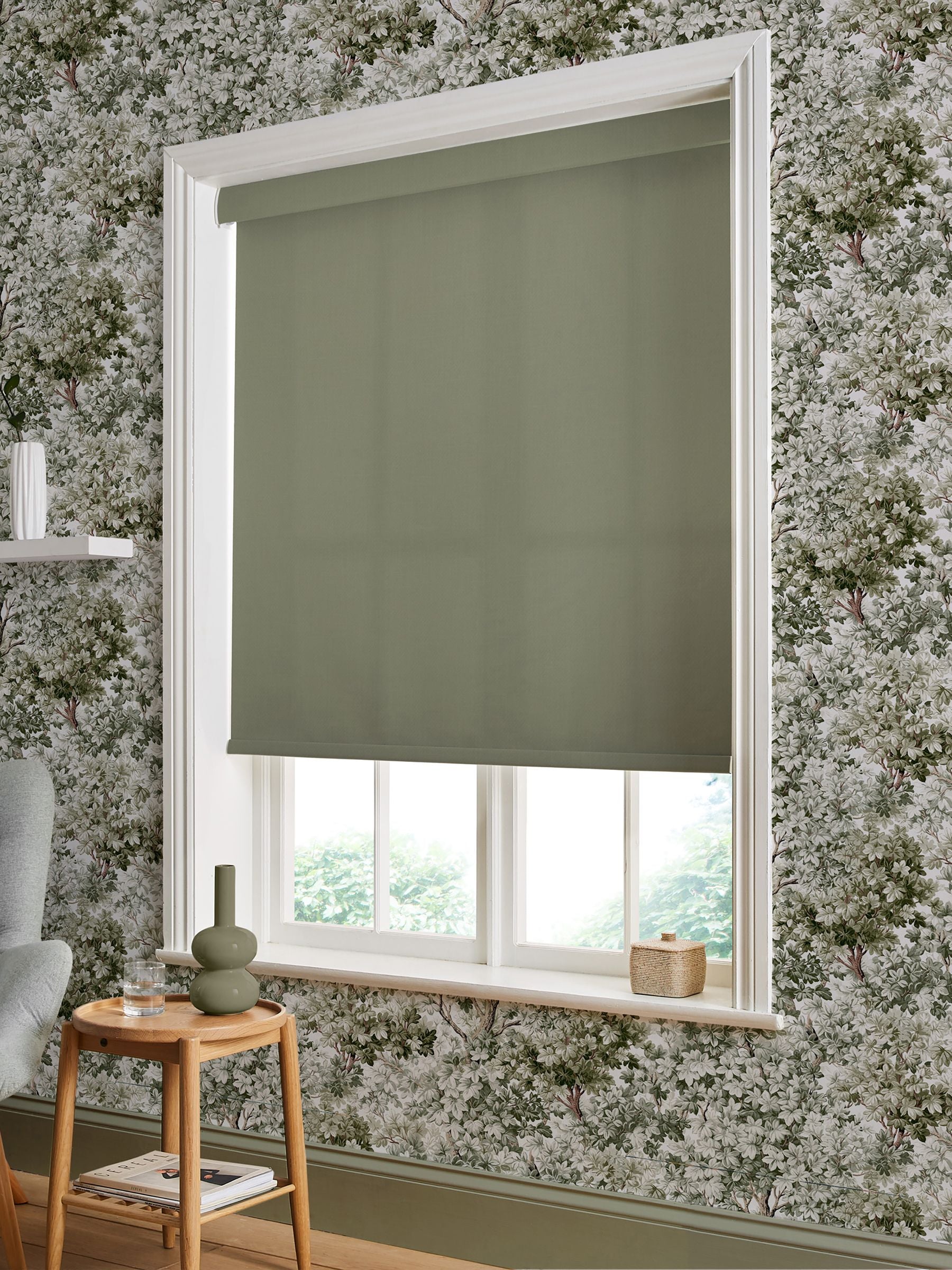 Graham & Brown sage roller blind made to measure - British product