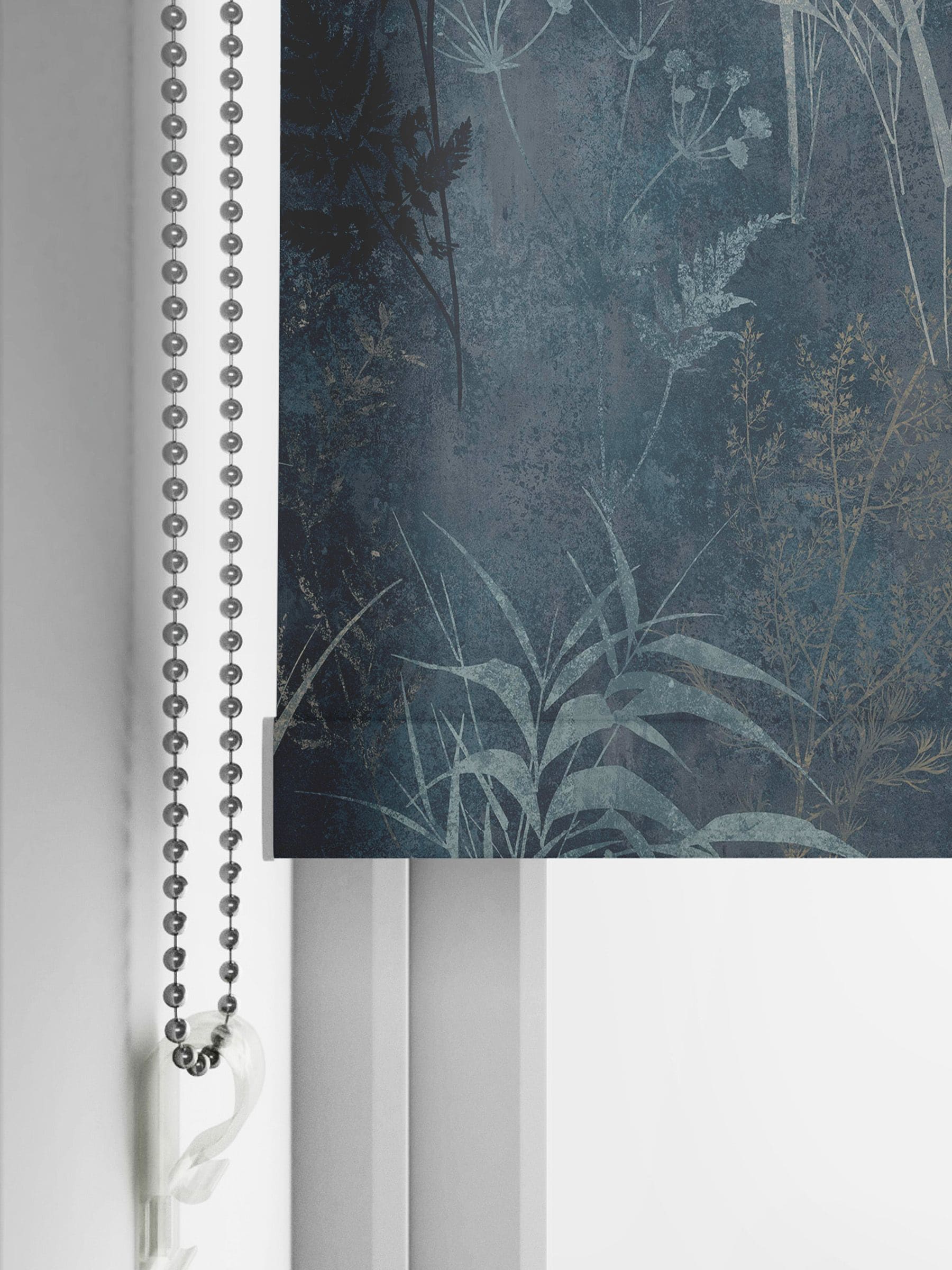 Graham & Brown Restore Midnight roller blind, imported from the UK