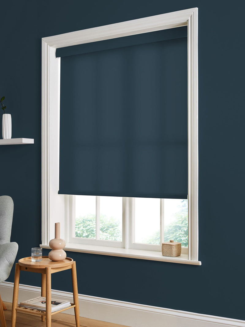 Graham & Brown Blue Majestic made to measure roller blind, imported from the UK