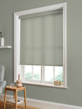 Graham & Brown Whirl roller blind in sage green, UK version