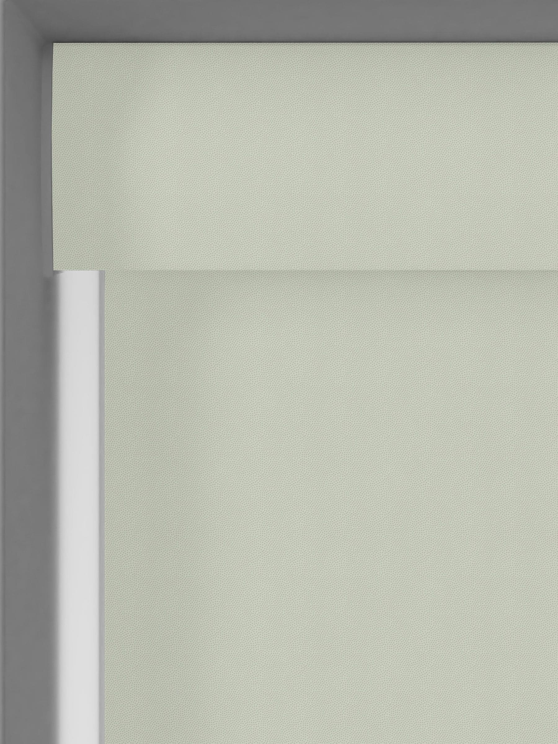 Graham & Brown Whirl roller blind in sage green, UK version