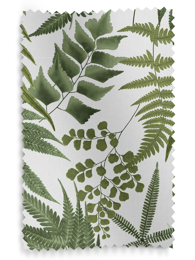 Graham & Brown Midsummer Fern cotton roman blind, imported from the UK