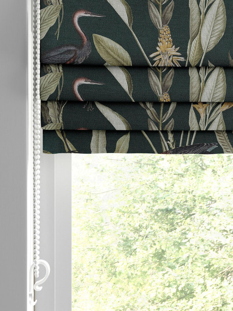 Graham & Brown Green Glasshouse roman blind made to measure - British product