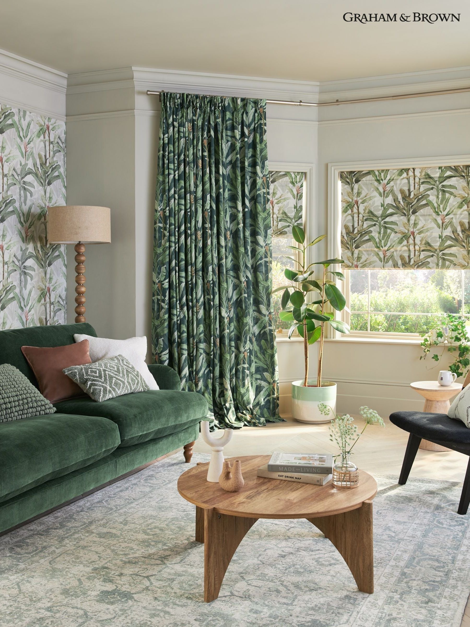 Graham & Brown Borneo Roman blind, made to measure - British product