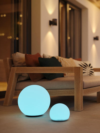 Next SolarCentre White ShapeLights Mini Sphere Solar LED Mood Light- Buy online at McGrocer