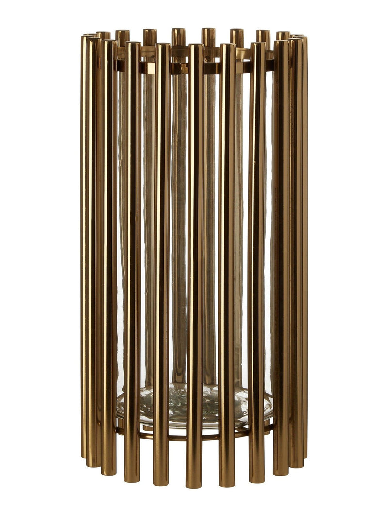 Fifty Five South Gold Martina Hurricane candle holder 34cm - British product