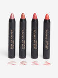 Luxe Lip Crayons Set in Four Metallic Shades - Multi-Use Lipstick and Liner