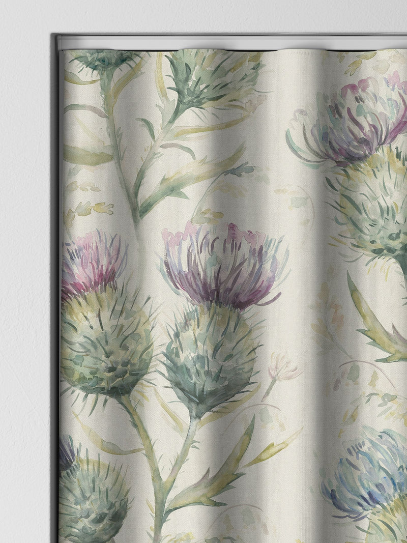 Voyage Maison purple thistle made to measure curtains, imported from the UK
