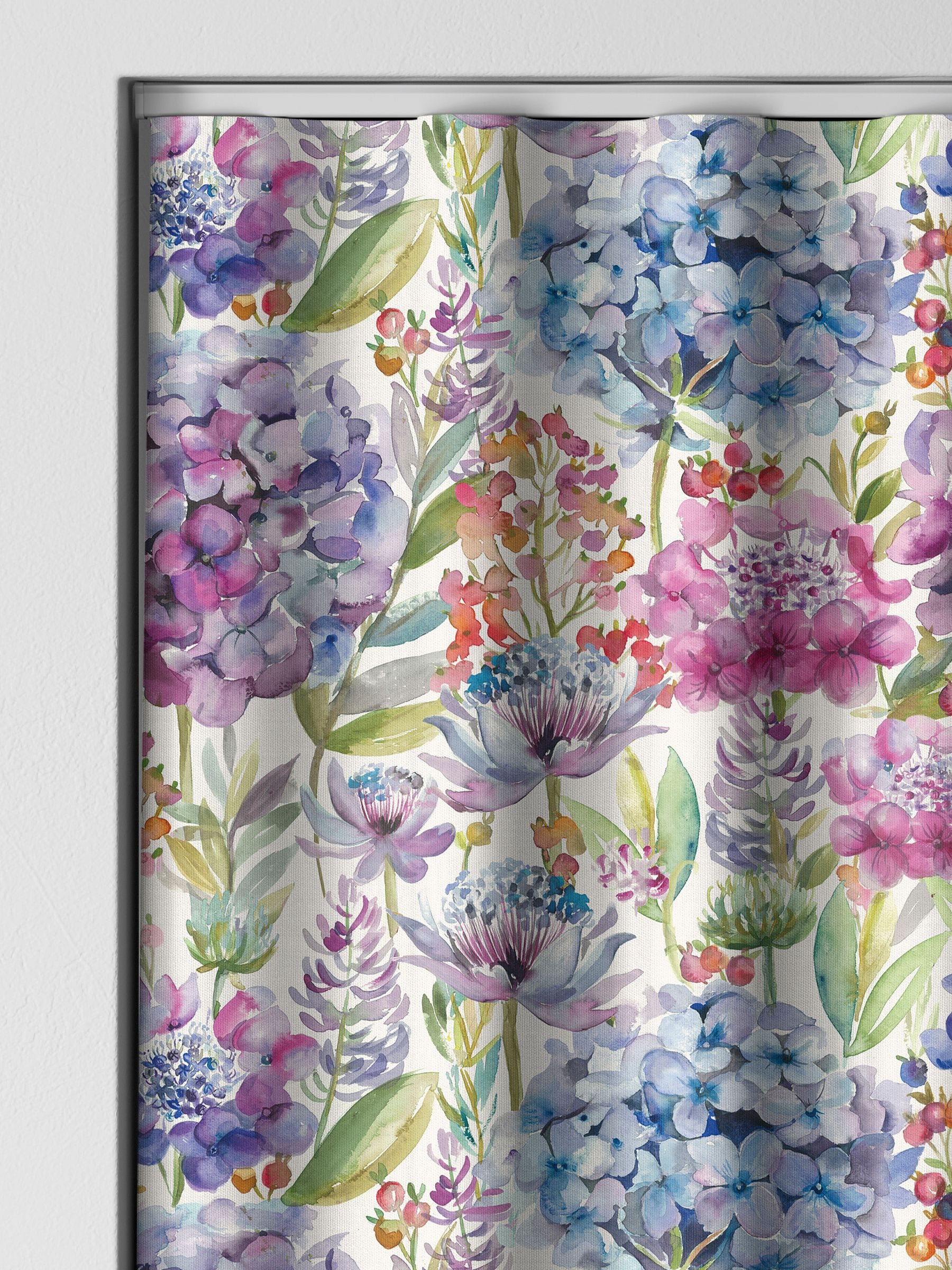 Voyage Grape Purple Hydrangea curtains made to measure, UK version