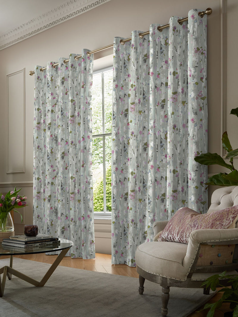 Voyage Maison Hoppa Peony Purple made to measure curtains, UK version