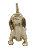 Pacific Shiny Gold Metal Sausage Dog Book Ends