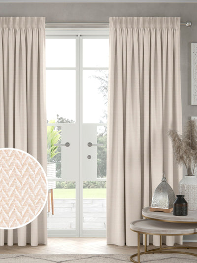 Next Cream Ziggy Made To Measure Curtains- Buy online at McGrocer