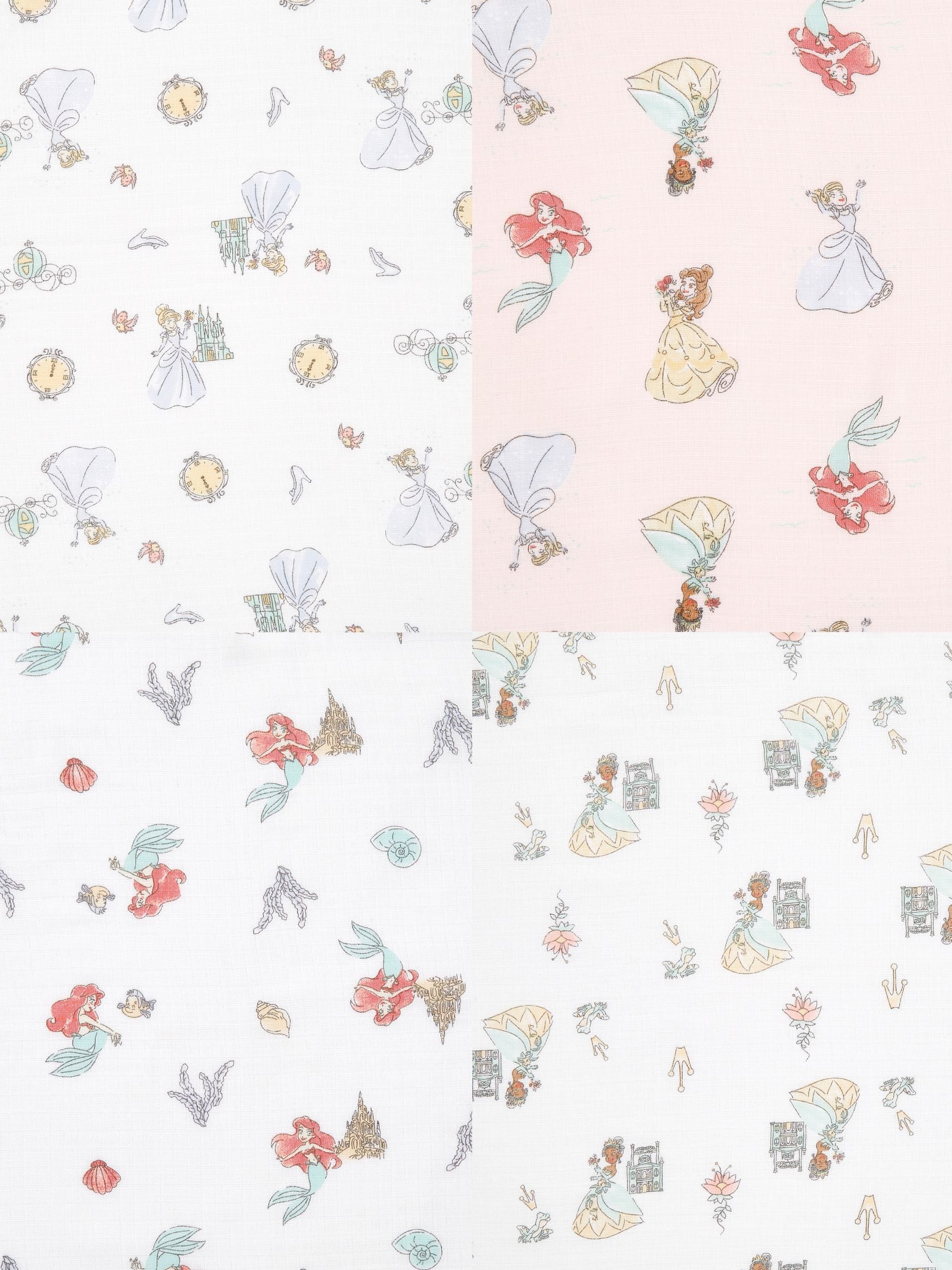 Aden & Anais Disney Princess Essentials Muslin Blankets 4 Pack