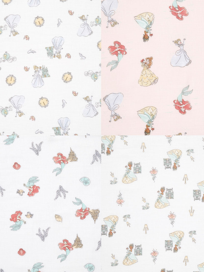 Aden & Anais Disney Princess Essentials Muslin Blankets 4 Pack