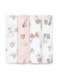 Aden & Anais Disney Princess Essentials Muslin Blankets 4 Pack