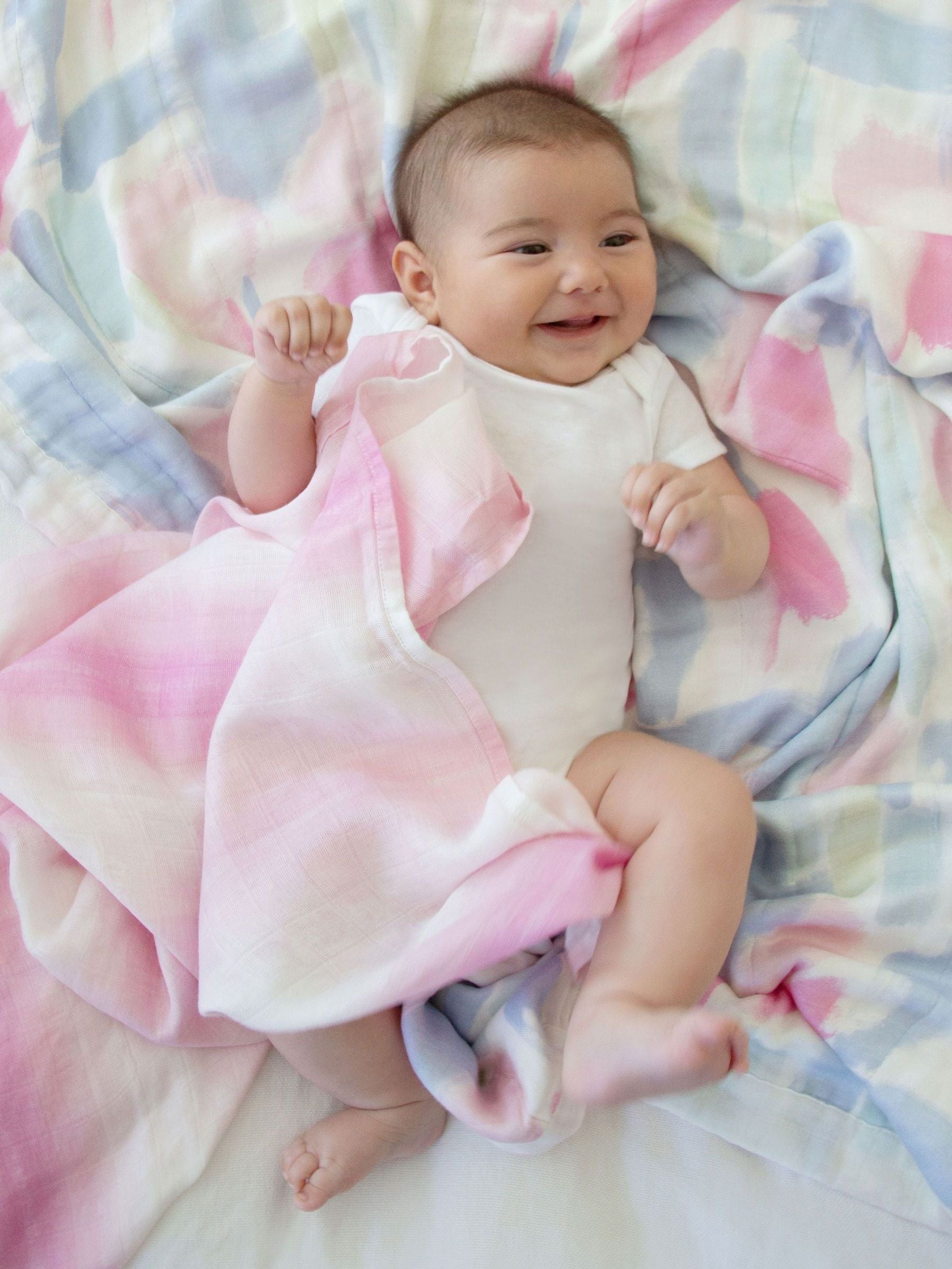 aden + anais muslin baby blankets Pink Florentine 3 pack (British brand)