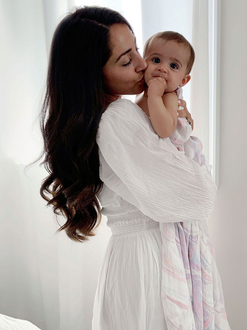 aden + anais muslin baby blankets Pink Florentine 3 pack (British brand)