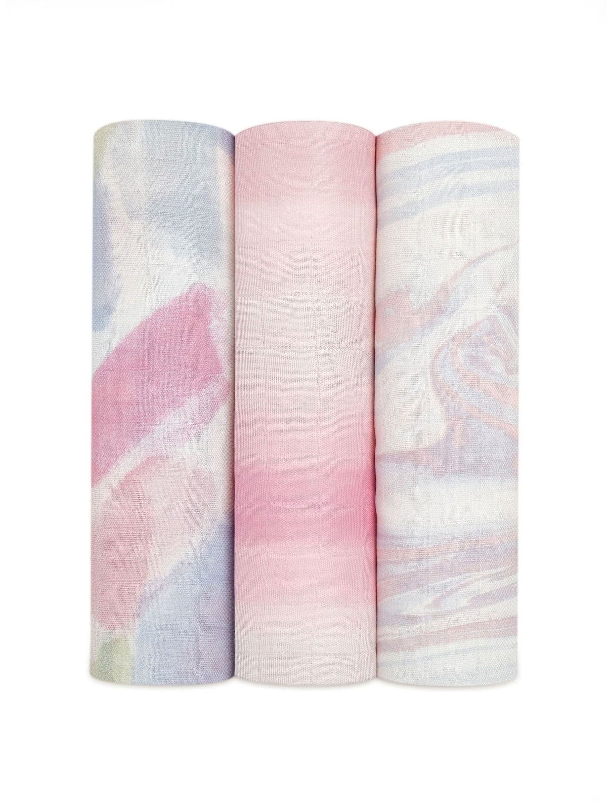 aden + anais muslin baby blankets Pink Florentine 3 pack (British brand)