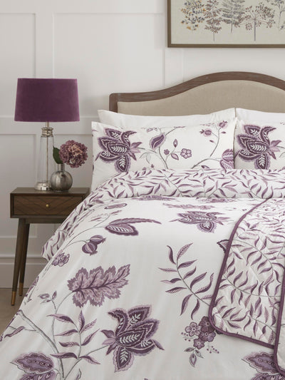 Next Dreams & Drapes Purple Samira Duvet Cover and Pillowcase Set- Buy online at McGrocer