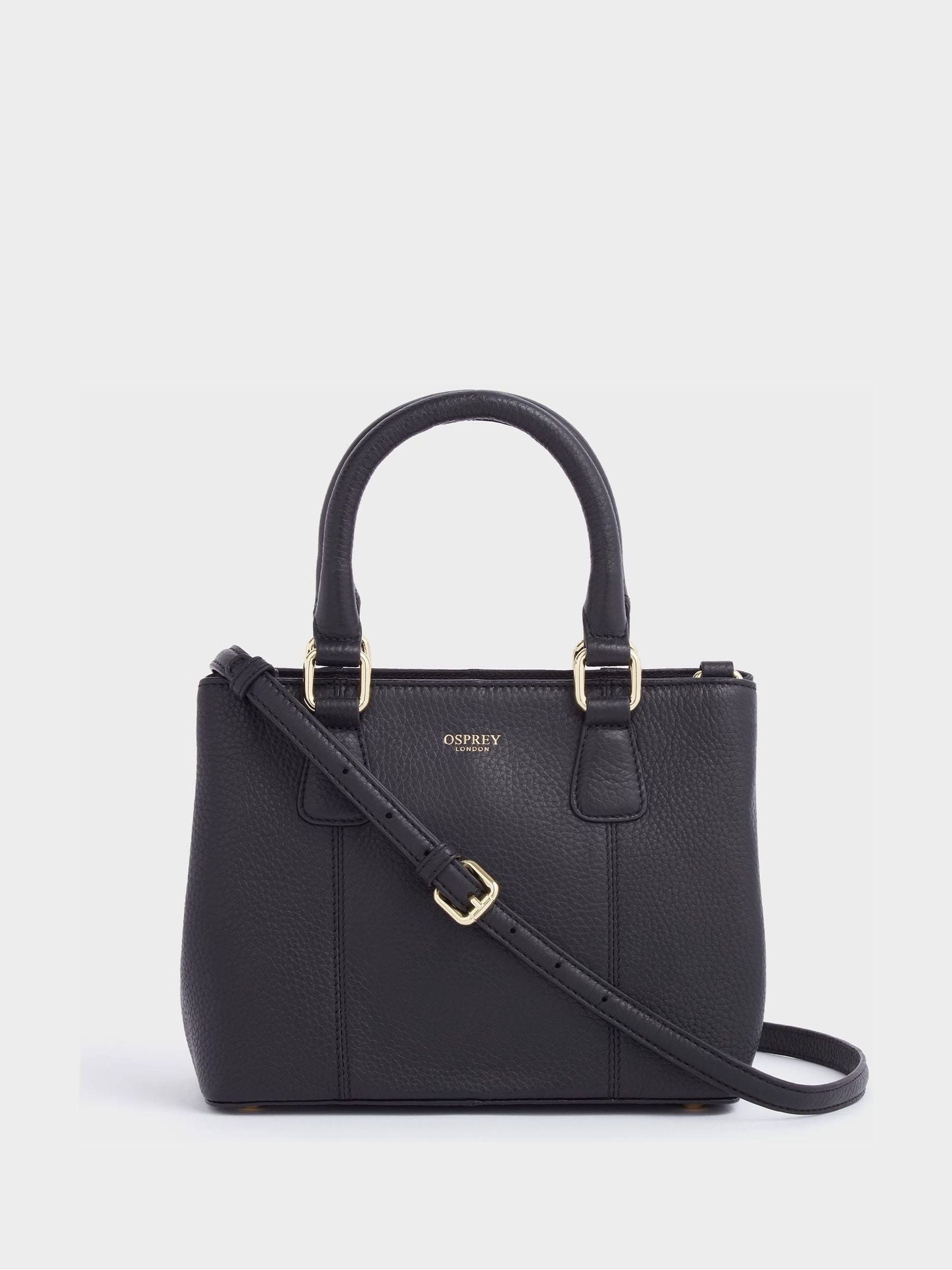 Osprey London White Mini Adaline Leather Grab Bag