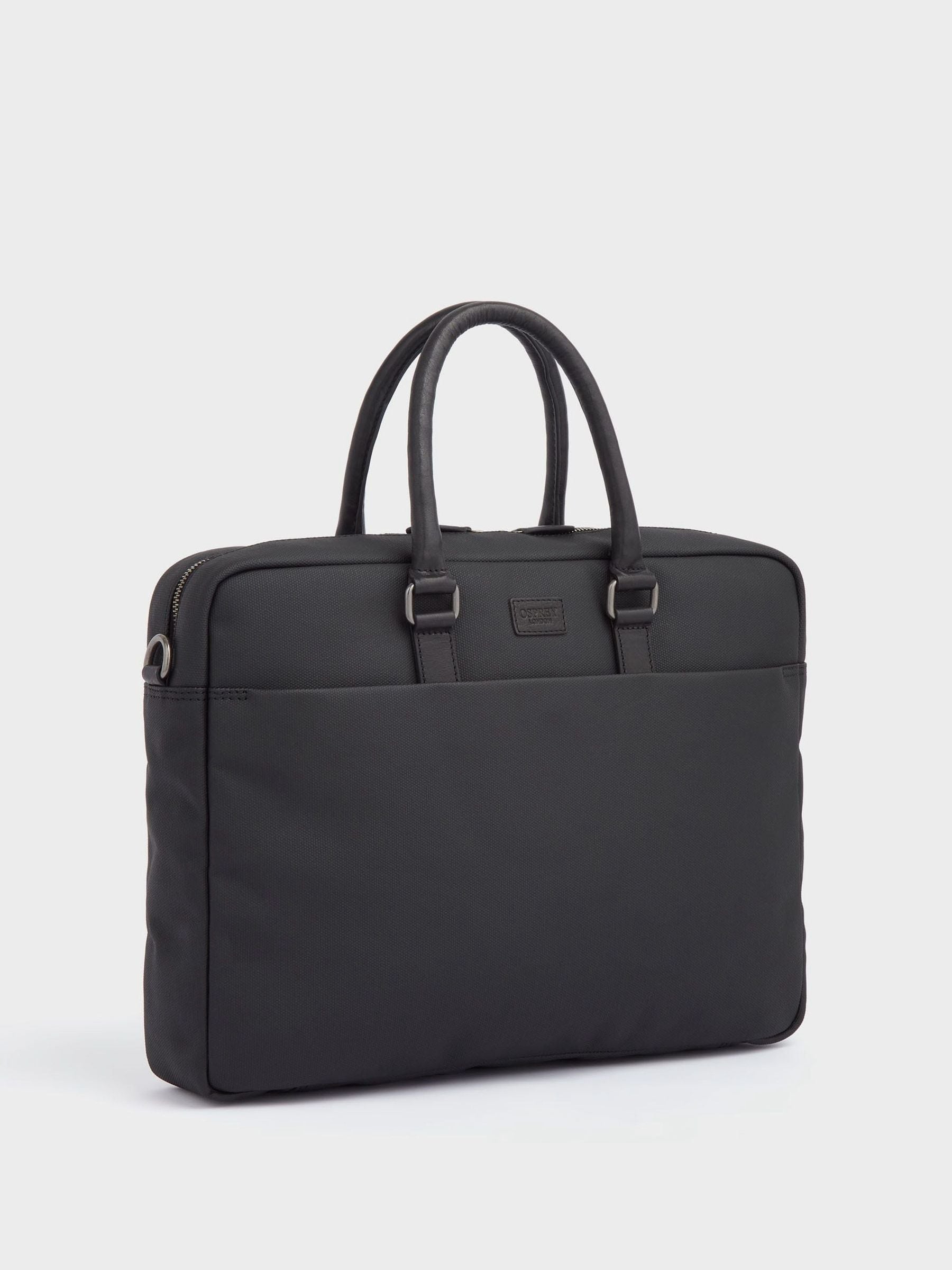حقيبة لاب توب Osprey London Grantham من القماش المشمع والجلد - منتج بريطاني