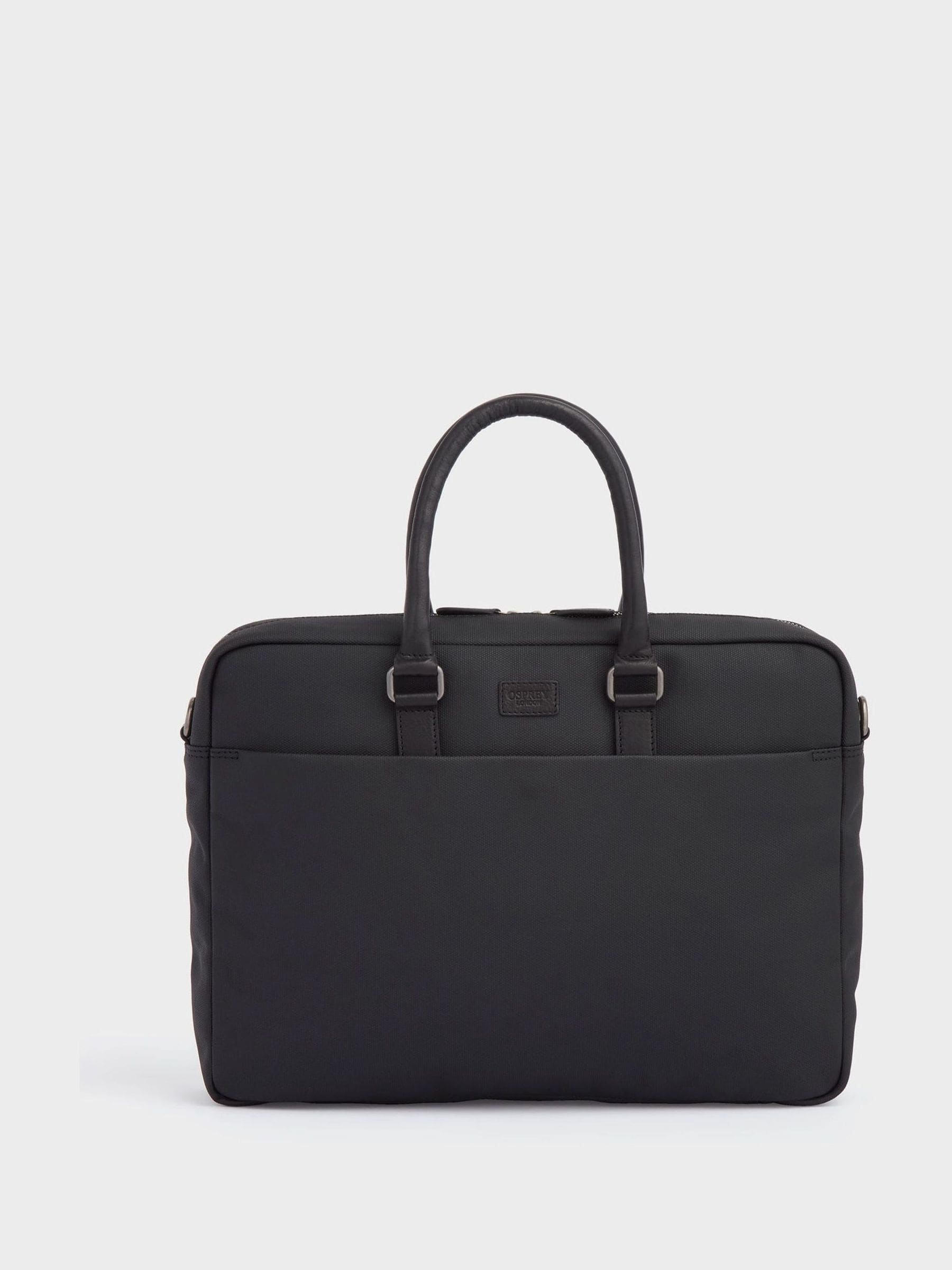 حقيبة لاب توب Osprey London Grantham من القماش المشمع والجلد - منتج بريطاني