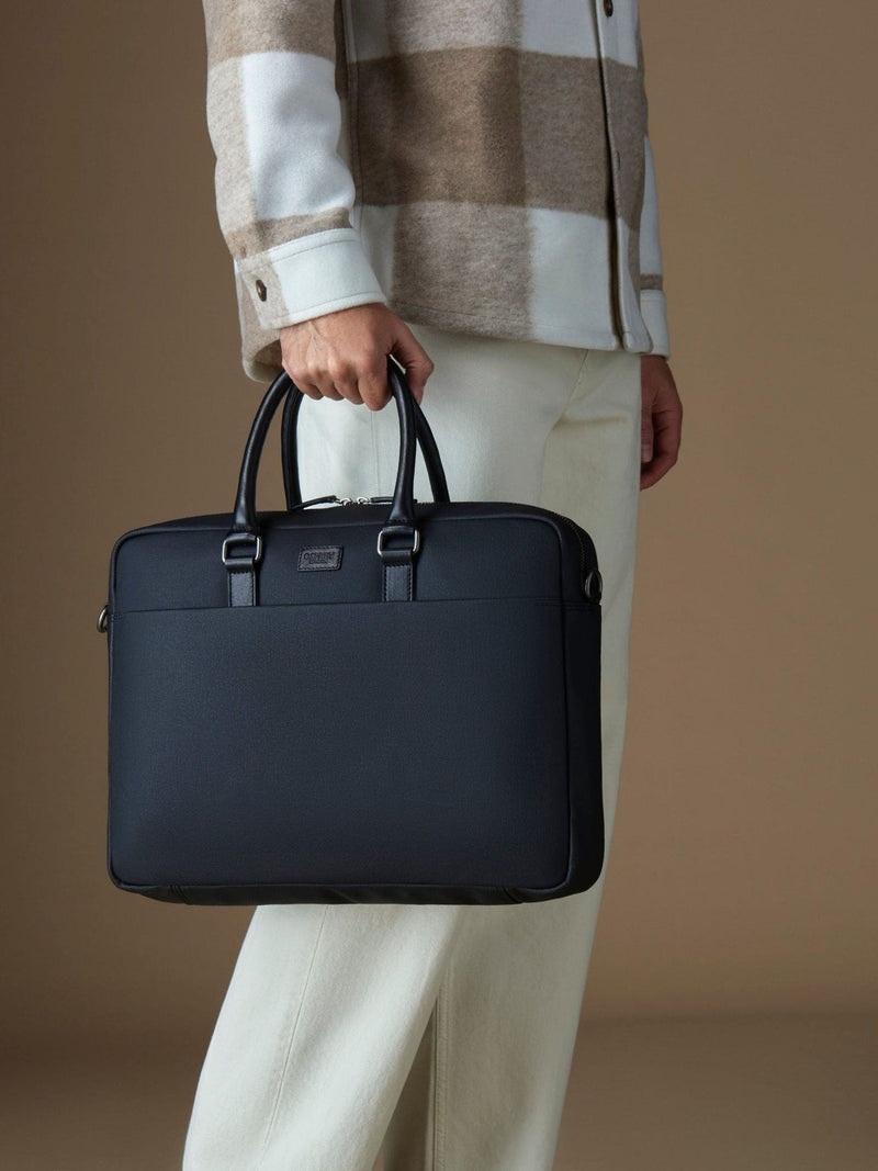 حقيبة لاب توب Osprey London Grantham من القماش المشمع والجلد - منتج بريطاني