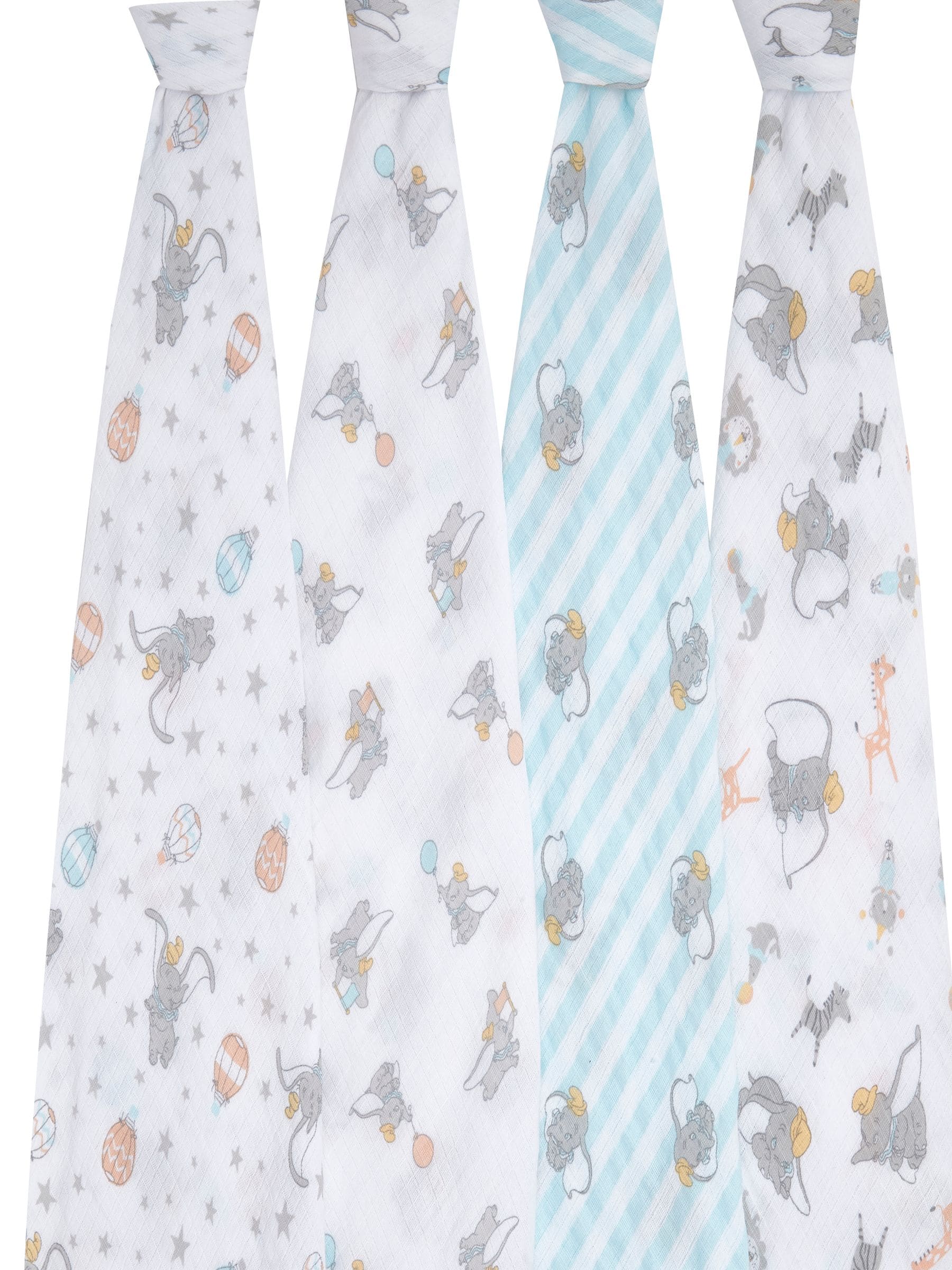 Aden & Anais Dumbo New Heights Essentials Muslin Blankets 4 Pack